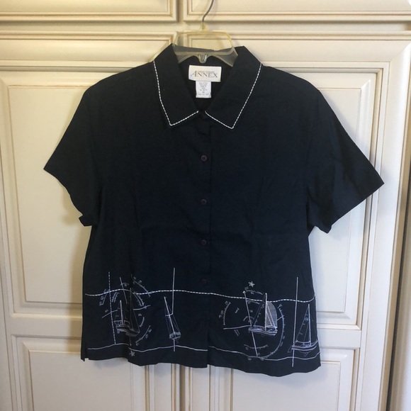 NWT Navy Sundress w/ Top - Picture 5 of 6